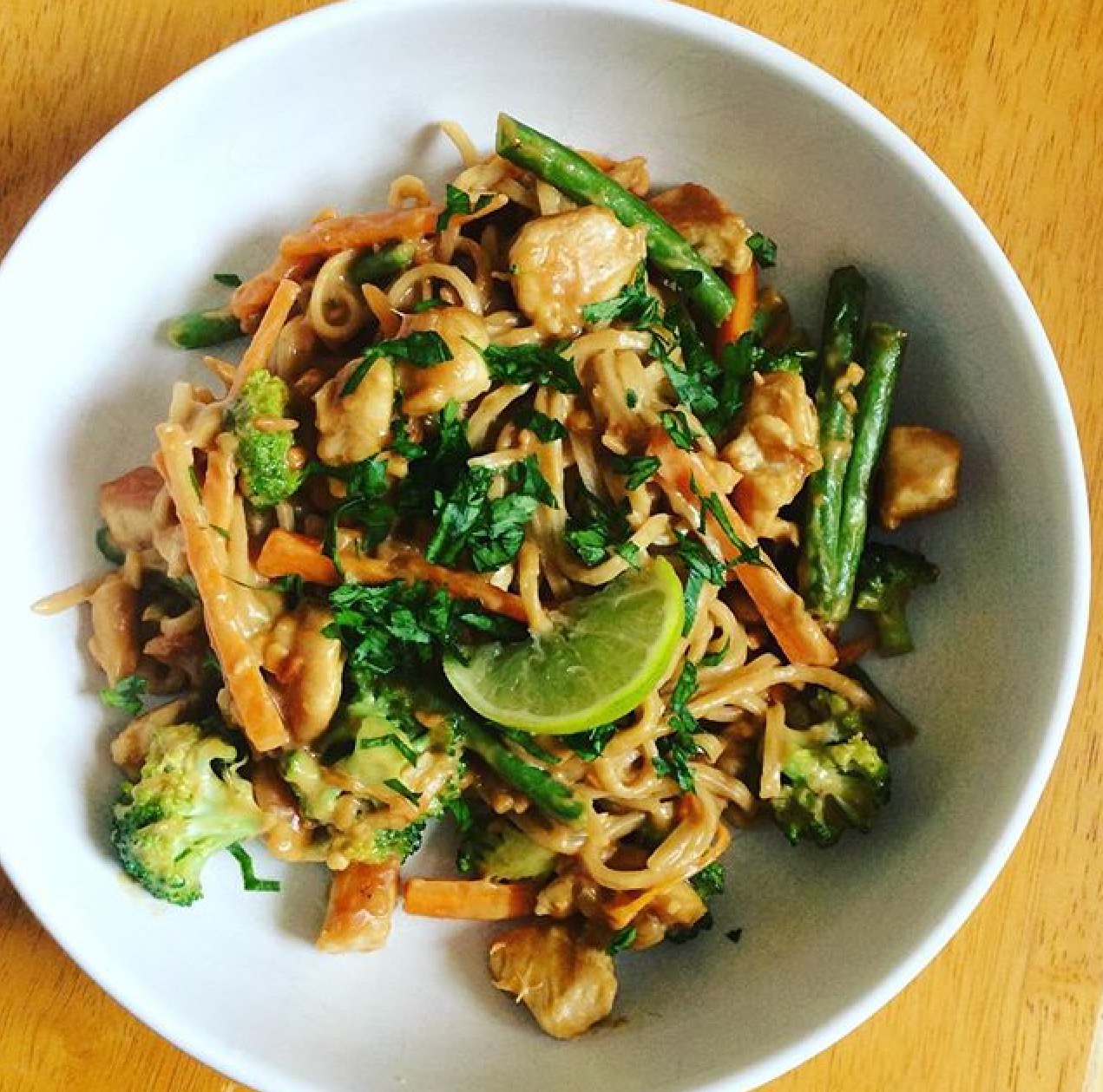 Peanut Butter Satay Chicken Stir Fry