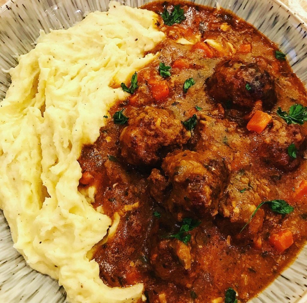 Meatballs & Mash The Healthy Spoon